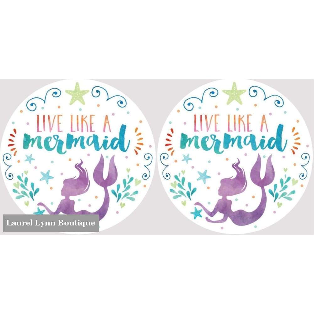Mermaid Car Coaster Set #4038 - Clementine Design - Blairs Jewelry & Gifts