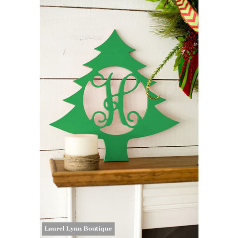 Monogram Wall Art - Christmas Tree - ALWD-TREE - Viv & Lou