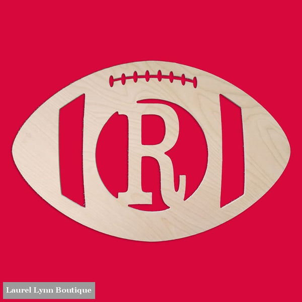 Monogram Wall Art - Football - ALWD-FTBALL - Viv & Lou
