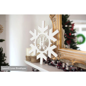 Monogram Wall Art - Snowflake - ALWD-SNFLAKE - Viv & Lou