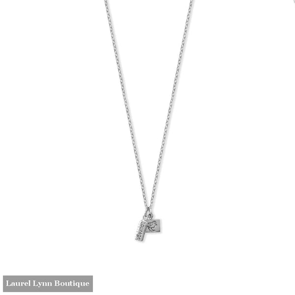 Oxidized courage Tag Charm - 74783 - Liliana Skye