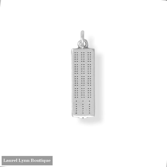 Oxidized Cribbage Board Charm - 74702 - Laurel Lynn Boutique
