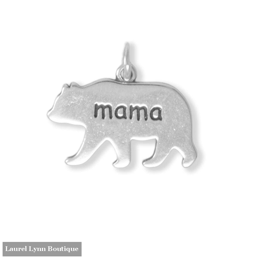 Oxidized mama Bear Charm - 74698 - Laurel Lynn Boutique