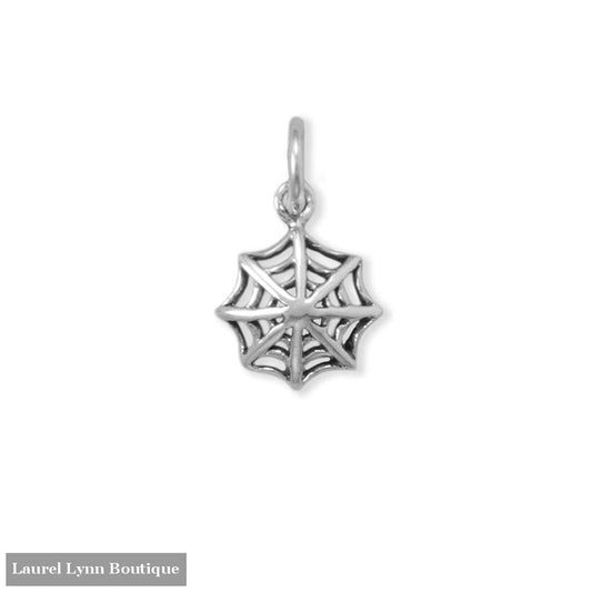 Oxidized Spider Web Charm - 74782 - Liliana Skye