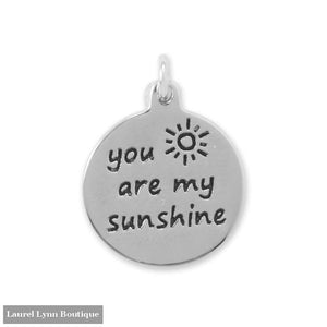 Oxidized You Are My Sunshine Charm - Liliana Skye - Blairs Jewelry & Gifts