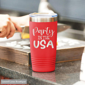 Party in the USA Red 20oz Insulated Tumbler - TWB20-PARTYUSA-RED - Viv & Lou