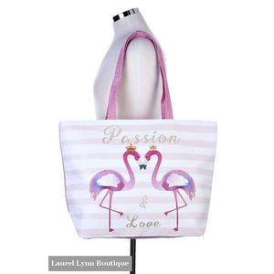 Passion & Love Flamingo Tote Bag - Laurel Lynn Boutique - Blairs Jewelry & Gifts
