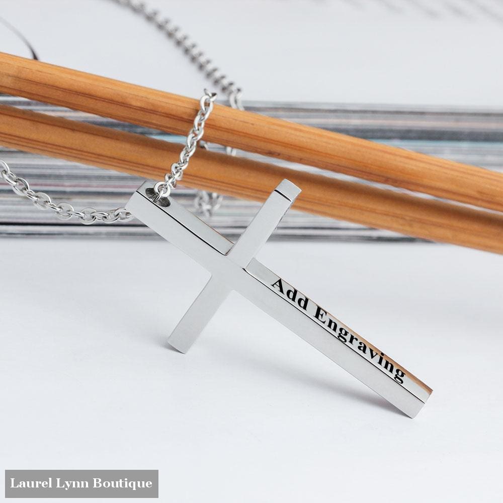 Personalized Cross Necklace - Ne101866 - Laurel Lynn Boutique