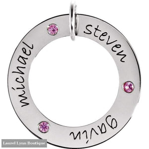 Posh Mommy Wee Loop - 14K White / 2 / With Birthstones - Stuller - Blairs Jewelry & Gifts