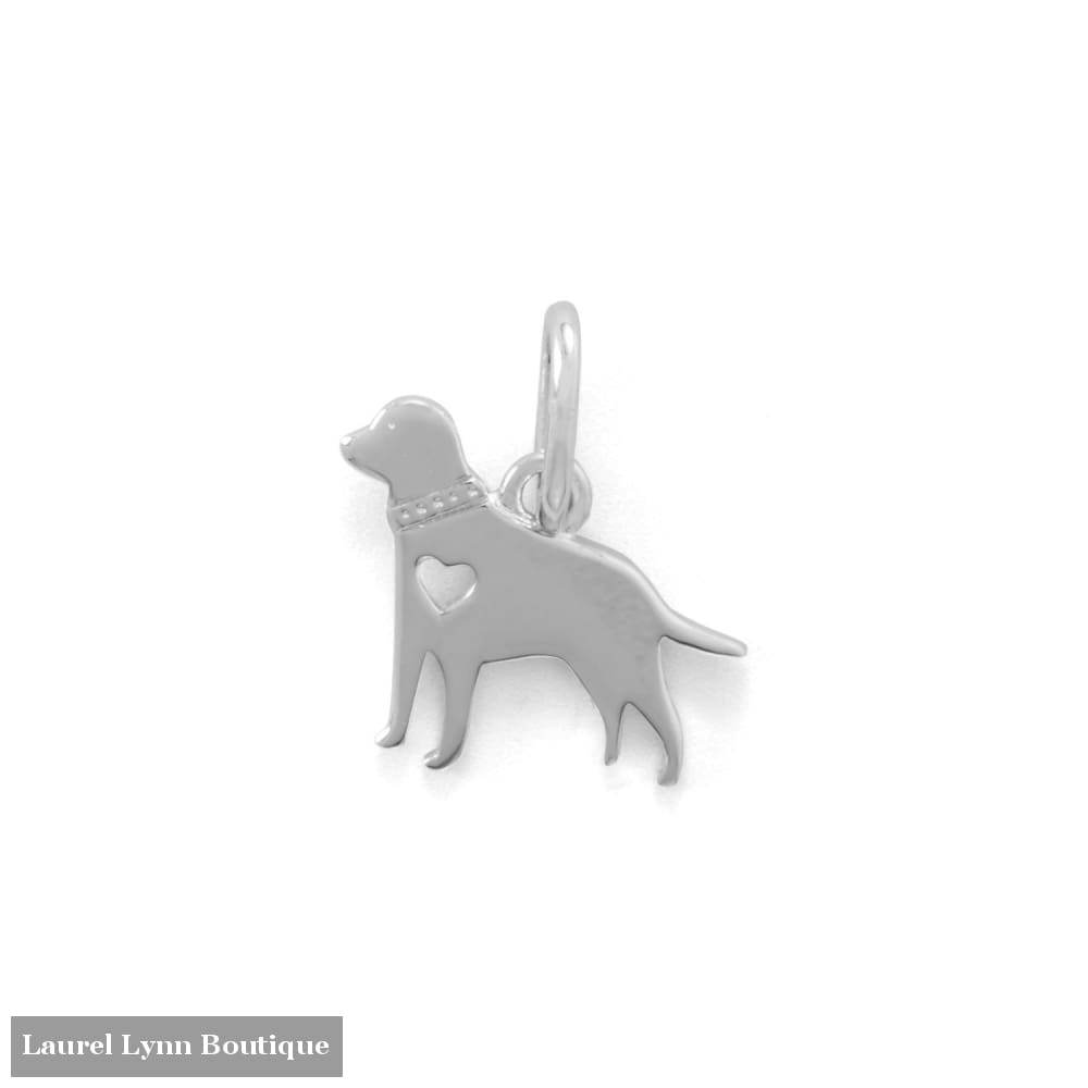 Rhodium Plated Darling Dog Charm - Liliana Skye - Blairs Jewelry & Gifts