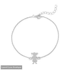 Rhodium Plated Girl Bracelet - Liliana Skye - Blairs Jewelry & Gifts