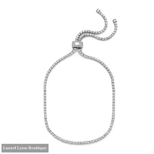 Silver Tone Crystal Bolo Fashion Anklet - Liliana Skye - Blairs Jewelry & Gifts