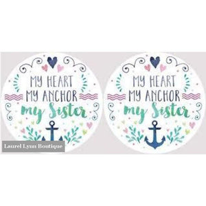 Sister Car Coaster Set #4054 - Clementine Design - Blairs Jewelry & Gifts