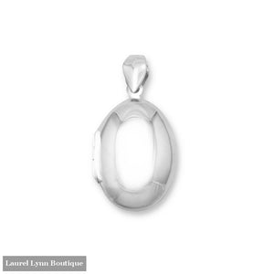 Small Oval Polished Locket - 92177 - Liliana Skye