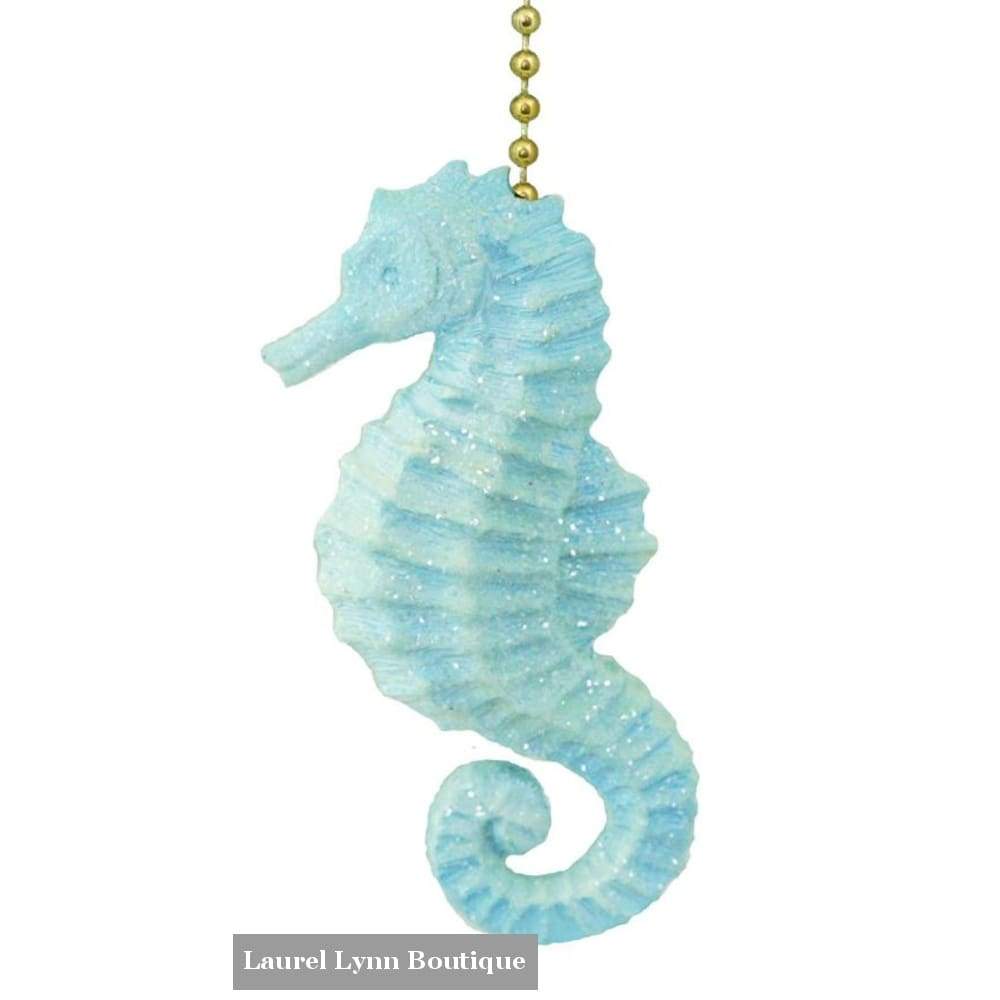 Sparkling Seahorse Fan Pull #309 - Clementine Design - Blairs Jewelry & Gifts