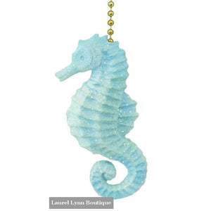 Sparkling Seahorse Fan Pull #309 - Clementine Design - Blairs Jewelry & Gifts