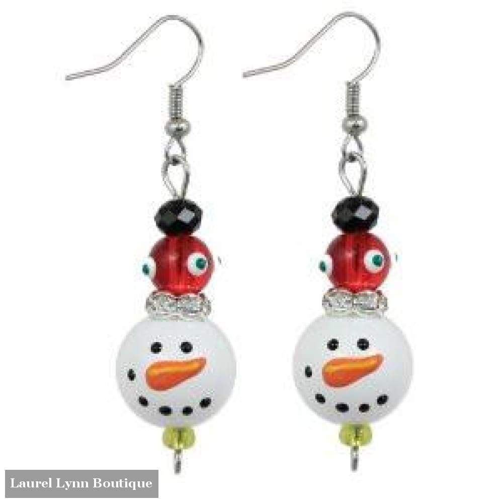 Sparkling Snowman Earrings #5160 - Kate & Macy Jewelry - Blairs Jewelry & Gifts