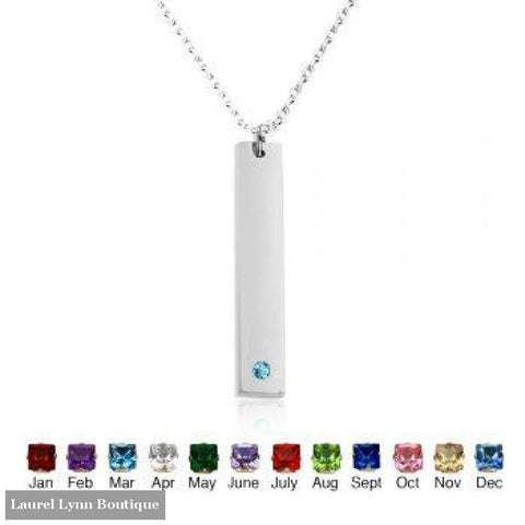 Stainless Steel Name Plate Bar Necklace - Jewelora - Blairs Jewelry & Gifts