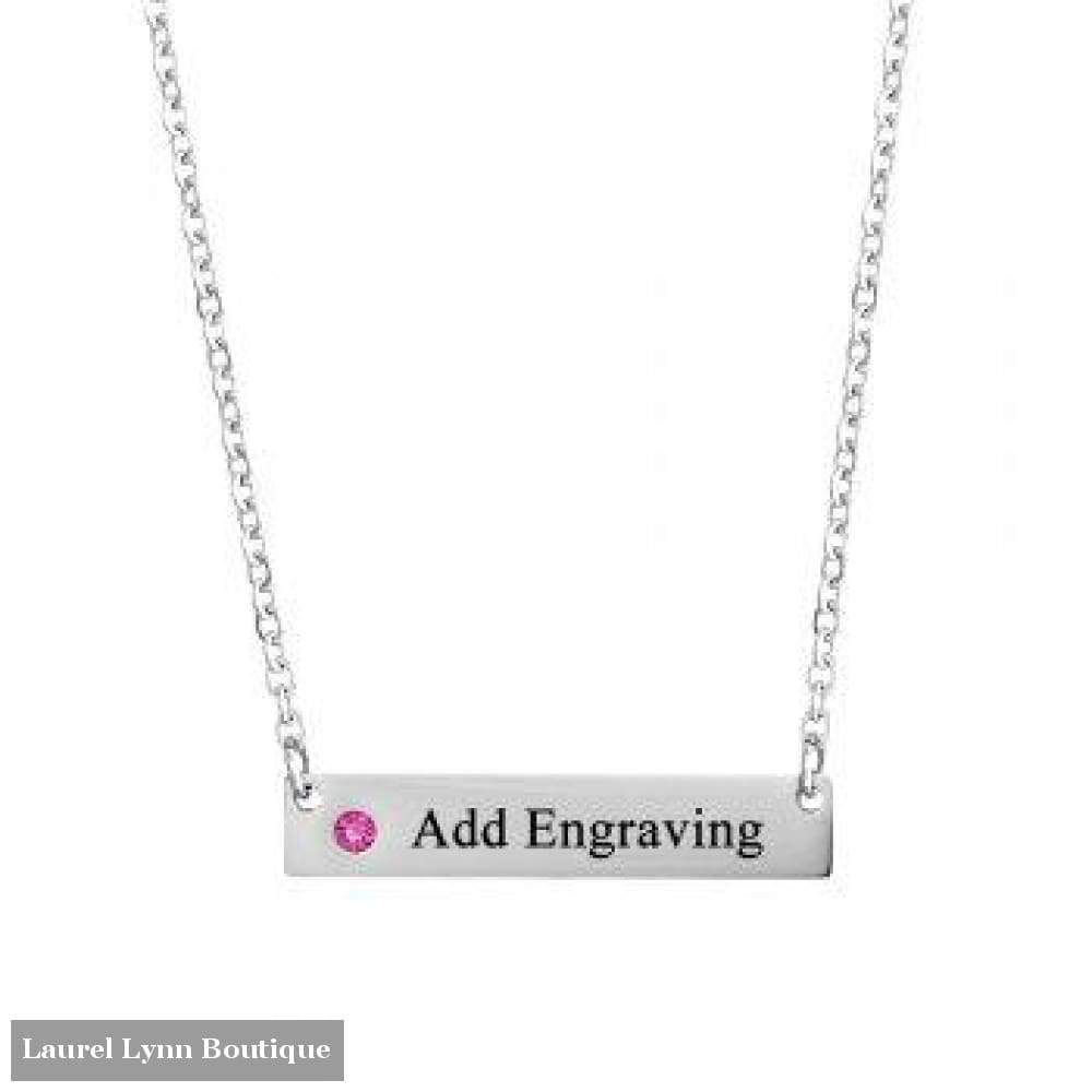 Stainless Steel Name Plate Necklace - Jewelora - Blairs Jewelry & Gifts