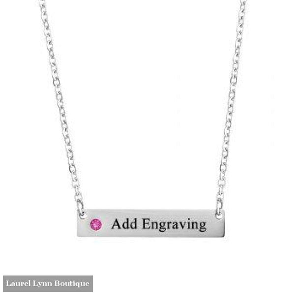 Stainless Steel Name Plate Necklace - Jewelora - Blairs Jewelry & Gifts