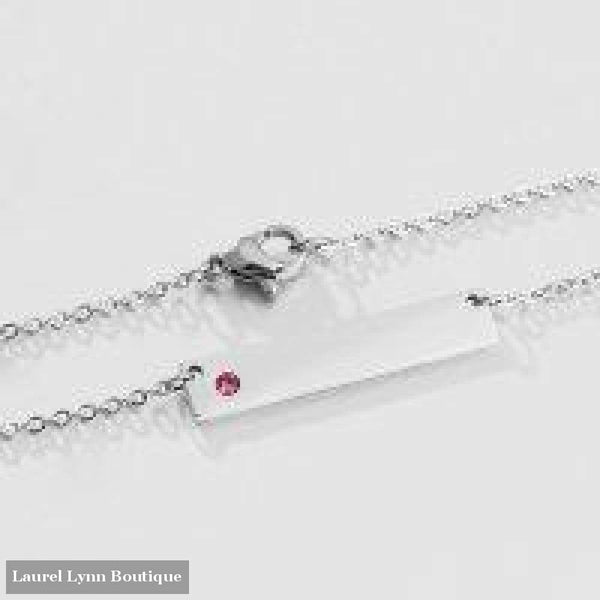 Stainless Steel Name Plate Necklace - Jewelora - Blairs Jewelry & Gifts