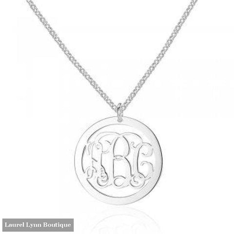Sterling Silver Monogram Necklace - Jewelora - Blairs Jewelry & Gifts