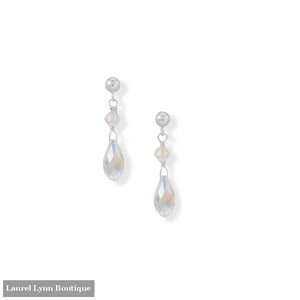 Swarovski Crystal Drop Ball Post Earrings - 66780 - Liliana Skye