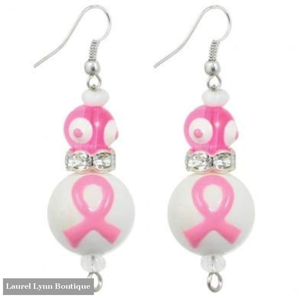 Think Pink Earrings #5124 - Kate & Macy Jewelry - Blairs Jewelry & Gifts