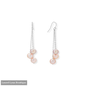 Tri Tone 8mm Cultured Freshwater Potato Pearl Earrings - LE1326 - Liliana Skye