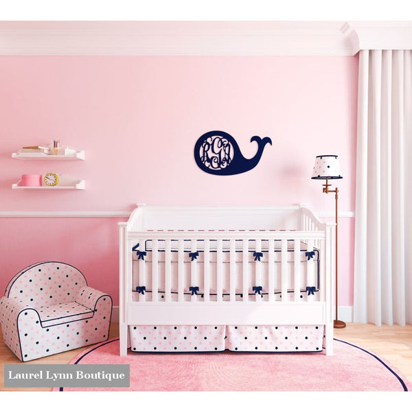 Whale Monogram Wall Art - ALWD-WHALE - Viv & Lou