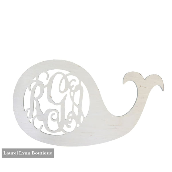 Whale Monogram Wall Art - ALWD-WHALE - Viv & Lou