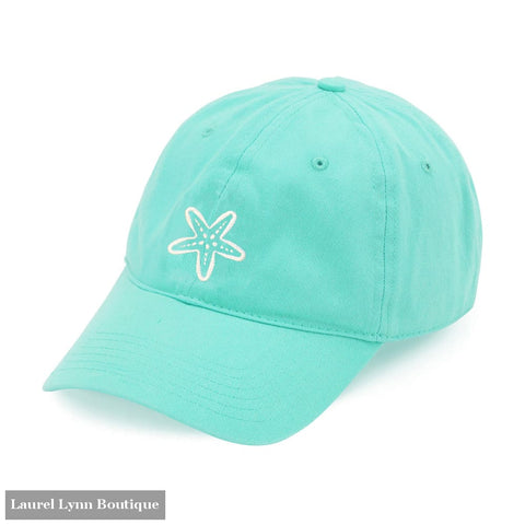 White Starfish Embroidered Mint Cap - M190VL-MINT-WTSTAR - Viv & Lou