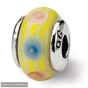 Yellow Glass Bead - Qrs822 - Reflection Beads - Blairs Jewelry & Gifts